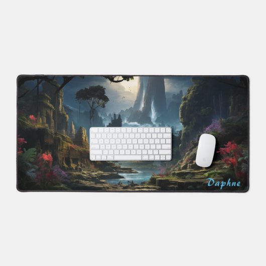 Gepersonaliseerde oude ruïnes in de Forest Desk Ma Bureaumat (Keyboard & Muis)