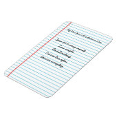 Gepersonaliseerde oudejaarsresoluties Herinnerings Magneet (Linkerzijde)