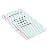 Gepersonaliseerde oudejaarsresoluties Herinnerings Magneet (Rechterzijde)