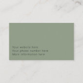 Gepersonaliseerde Outdoor Guide Visitekaartjes - G (Achterkant)