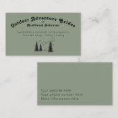 Gepersonaliseerde Outdoor Guide Visitekaartjes - G (Voorkant / Achterkant)