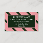 Gepersonaliseerde Outstanding Stripe Visitekaartje (Achterkant)