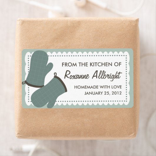 Gepersonaliseerde ovenwanten inblikken label (Insitu)