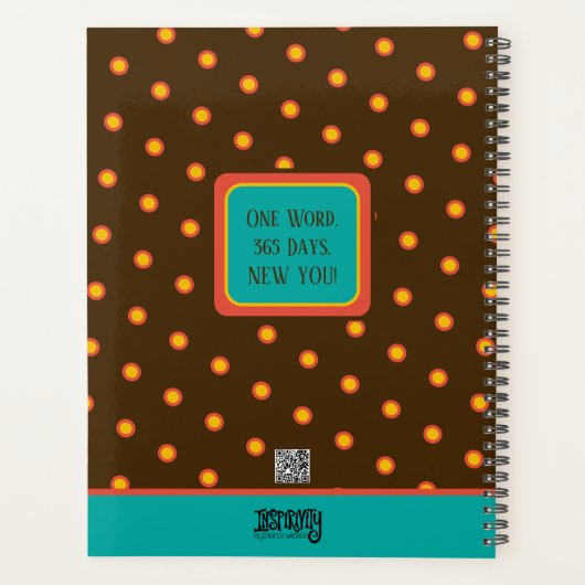 Gepersonaliseerde Overcome Inspirerende  Bloemen Planner (Achterkant)