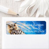 Gepersonaliseerde Owl het Etiketten van het Adres  (Insitu)