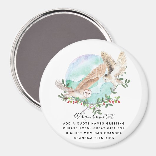 Gepersonaliseerde OWLS Magneet (Voorkant / Achterkant)