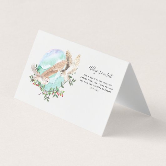 Gepersonaliseerde OWLS Visitekaartje (Voorkant)