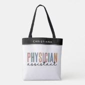 Gepersonaliseerde PA Physician Assistant Afstudere Tote Bag (Achterkant)