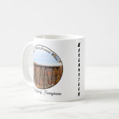Gepersonaliseerde PA Wilds Souvenir Kinzua Bridge Koffiemok (Voorkant links)