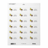 Gepersonaliseerde paar Adresetiketten Etiket (Full Sheet)