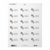 Gepersonaliseerde paar Adresetiketten Etiket (Full Sheet)