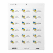 Gepersonaliseerde paar Adresetiketten Etiket (Full Sheet)