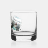 Gepersonaliseerde Paar Collage Foto 1e Jubileum Whisky Glas (Links)