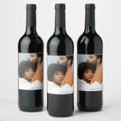 Gepersonaliseerde paar foto bruiloft wijn gunst wijn etiket (Flessen)