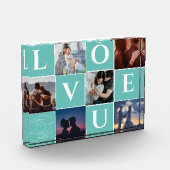 GEPERSONALISEERDE PAAR FOTO COLLAGE GIFT VOOR ECHT (Links)