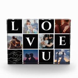 GEPERSONALISEERDE PAAR FOTO COLLAGE GIFT VOOR ECHT