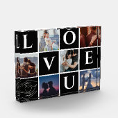 GEPERSONALISEERDE PAAR FOTO COLLAGE GIFT VOOR ECHT (Links)