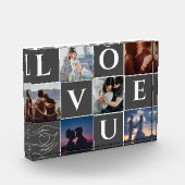 GEPERSONALISEERDE PAAR FOTO COLLAGE GIFT VOOR ECHT (Links)