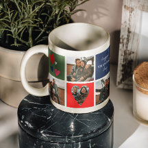Gepersonaliseerde paar foto collage Valentijnsdag