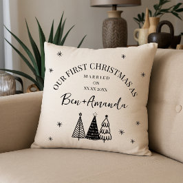 Gepersonaliseerde Paar Foto en Tekst Kussen