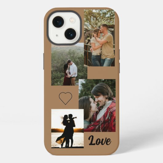 Gepersonaliseerde paar iPhone Case Hoesje (Achterkant)