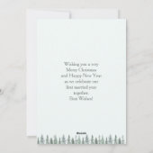 Gepersonaliseerde paar kerstfotokaart feestdagenkaart (Achterkant)