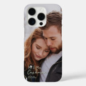 Gepersonaliseerde Paar Kerstmis Foto Case-Mate iPhone Case (Achterkant)