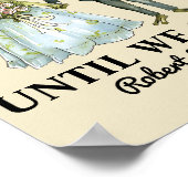 Gepersonaliseerde paar kikker illustratie Jubileum Poster (Hoek)