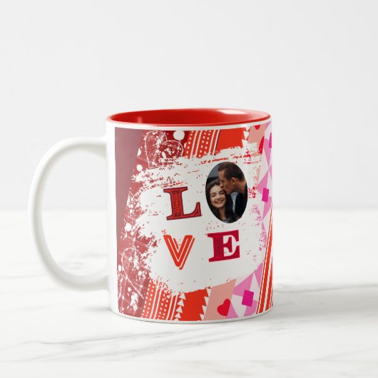 Gepersonaliseerde Paar Liefde Mok (Links)