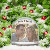 Gepersonaliseerde paar sneeuw Wereldbol romantisch Sneeuwbol (Kerstmis)