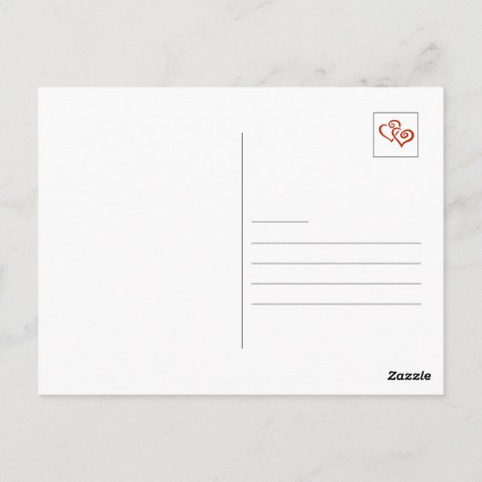 Gepersonaliseerde Paar Valentijnsdag Briefkaart (Achterkant)