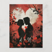 Gepersonaliseerde Paar Valentijnsdag Briefkaart (Voorkant)