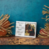 Gepersonaliseerde Paard Foto Memorial Fotoplaat (Zijkant)