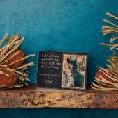 Gepersonaliseerde Paard Foto Memorial Fotoplaat (Zijkant)