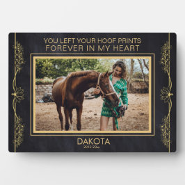 Gepersonaliseerde Paard Foto Memorial Plaque Fotoplaat