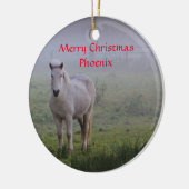 Gepersonaliseerde Paard vriend Kerst ornament (Links)