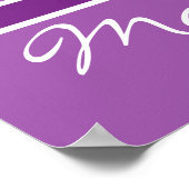 Gepersonaliseerde paardebloemen patroongymnastiek poster (Hoek)