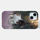 Gepersonaliseerde Paardenfoto iPhone 15 Hoesje (Achterkant (horizontaal))