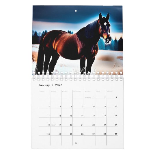 Gepersonaliseerde Paardenfoto's Jaar Creëer Uw Eig Kalender (Jan 2026)