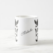 Gepersonaliseerde Paardenhoofd Schets in Grijs Koffiemok (Center)