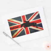 Gepersonaliseerde paardenjumper Union Jack Flag St Rechthoekige Sticker (Envelop)