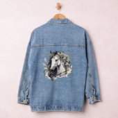 Gepersonaliseerde Paardenliefhebber Naam met Tekst Denim Jacket (Hangar)