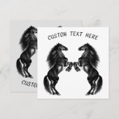 Gepersonaliseerde paardenpaard Kaart met aangepast (Voorkant / Achterkant)