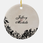 Gepersonaliseerde Paardensport Paard Springen Keramisch Ornament (Achterkant)