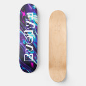 Gepersonaliseerde Paarse Abstracte minimale Afbeel Persoonlijk Skateboard (Voorkant)