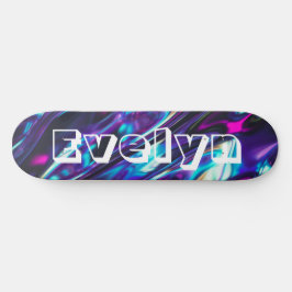 Gepersonaliseerde Paarse Abstracte minimale Afbeel Persoonlijk Skateboard