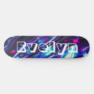 Gepersonaliseerde Paarse Abstracte minimale Afbeel Persoonlijk Skateboard