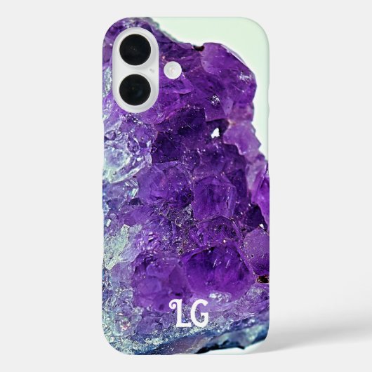 Gepersonaliseerde Paarse Amethyst Apple iPhone Cas Case-Mate iPhone Case (Achterkant)