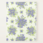 Gepersonaliseerde Paarse Bloemen 2024 2025 Elegant Planner (Achterkant)