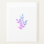 Gepersonaliseerde Paarse Botanische Planner (Achterkant)